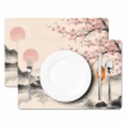 Zon - Japans - Traditioneel Placemat vinyl groot -zzsfeer2_Kitchenyeah-website