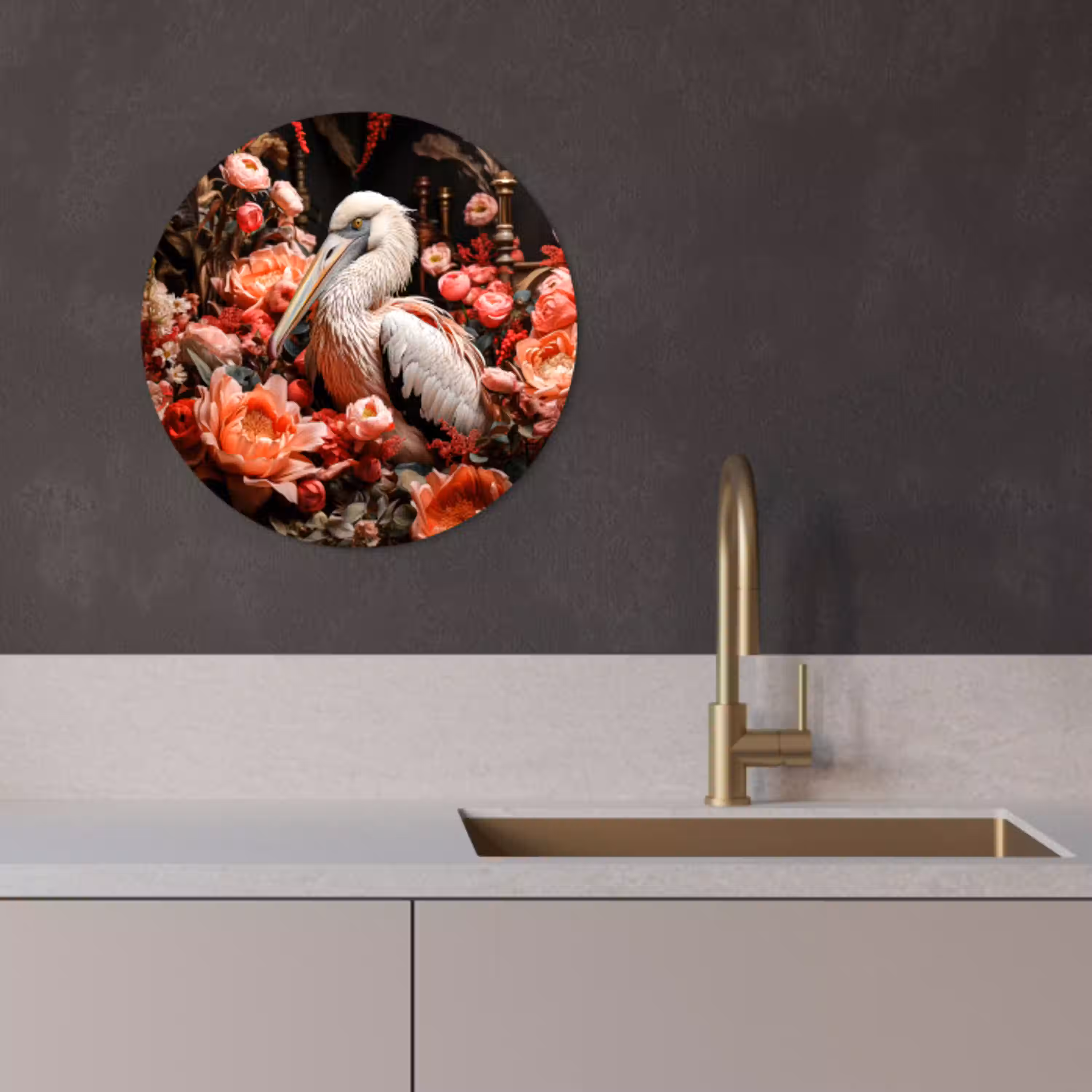 Sierlijke Rust KitchenYeah - Keuken - Wandcirkel Forex klein -sfeer1