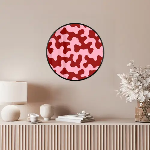 Modern - Abstract - Rood Fotolijst rond zonder passe partout klein 856 -sfeer3