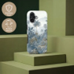 Jungle - Landschap - Blauw Toughcase MagSafe Apple iPhone 17 klein -USP_PrintM_DE