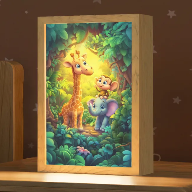 Kids’ Night Light - Animals - Jungle - Giraffe - Elephant - Monkey