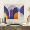 Vormen - Abstract - Grafisch - Oranje PET vilt klein -sfeer1
