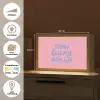 How lucky are we - Klavervier - Roze - Blauw Light Box met kabel (Tafellamp) klein -USP_websiteoverzichtNL