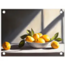 Citroenen - Stilleven - Geel tuinposter los doek klein -3d