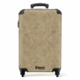 Lichtbeige - Nerven - Marmer NBS - Handbagage koffer - Volwassenen Unisex middel -productfoto_recht