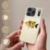 Geel - Vis - Strepen - Tropisch Telefoonhoesje iPhone 17 Pro klein -sfeer3_NL