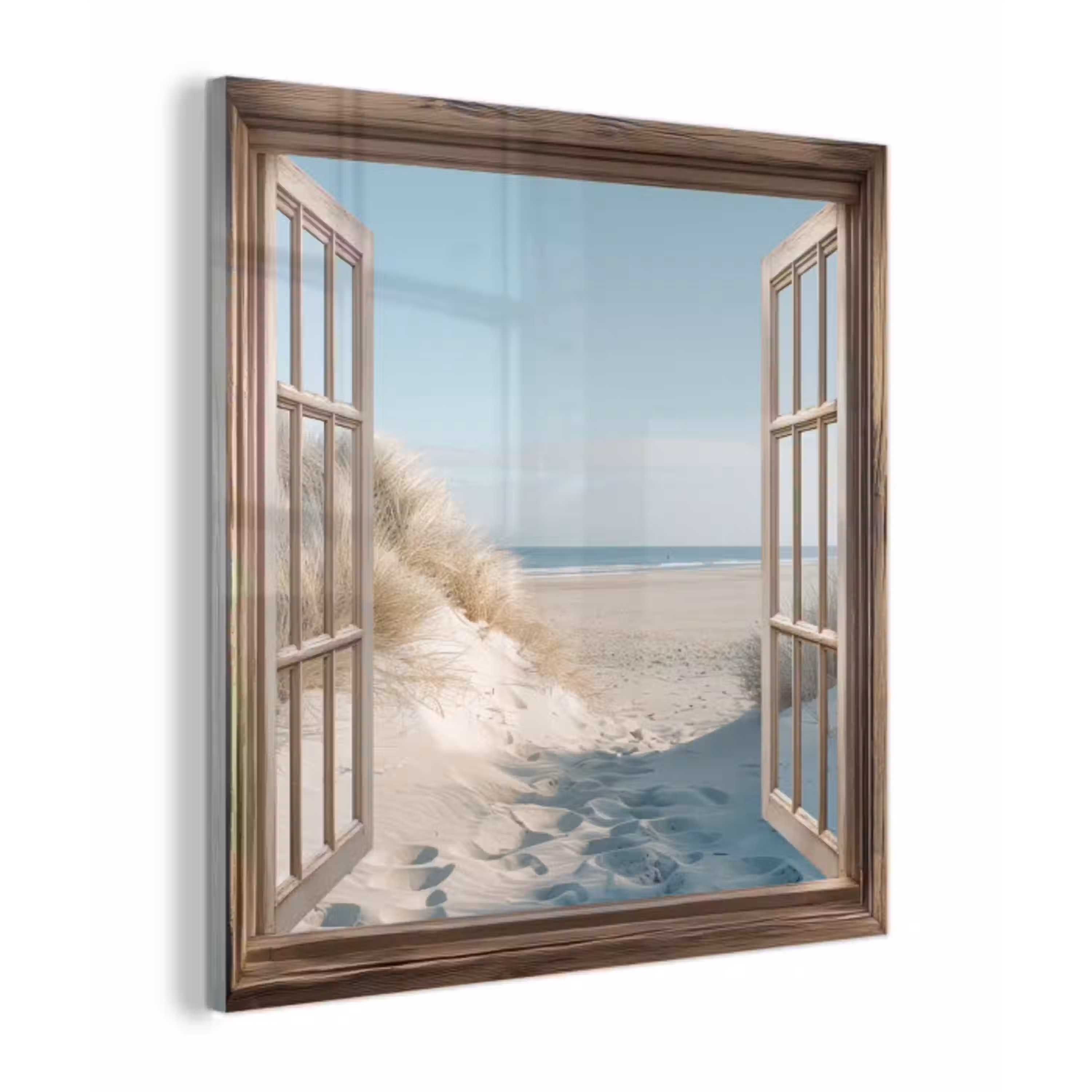 Doorkijk - Helmgras - Duinen - Zee - Landschap plexiglas 5mm klein -z3d