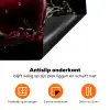 Kersen - Rood - Fruit - Water - Zwart Inductie beschermer vinyl 3mm klein -zzzzzzz-td-onderkant
