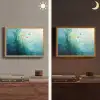 Waterplanten - Vissen - Kleurrijk - Water Light Box met batterij (Wandlamp) middel -sfeer3