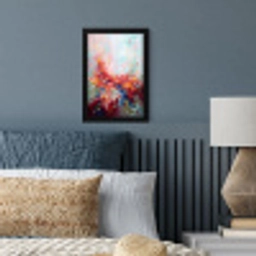 Bloemen - Abstract - Kunst - Modern fotolijst zwart zonder passe partout klein -sfeer3