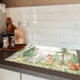 Bos - Dieren - Groen Inductie beschermer vinyl 3mm klein -sfeer3
