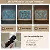 Golven - Retro - Blauw - Patroon Light Box met batterij (Wandlamp) middel 907 -USP_lichtkleurNL