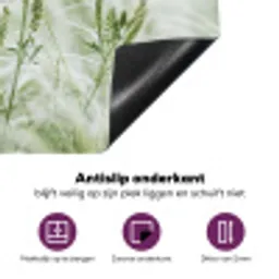 Grassen - Minimalistisch - Groen Inductie beschermer vinyl 3mm klein -zzzzzzz-cc-onderkant