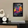 Abstract - Graffiti - Kleurrijk - Verfspatten fotolijst zwart zonder passe partout klein -sfeer1