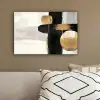 Vormen - Penseelstreken - Abstract - Goud canvas 2cm klein -sfeer3