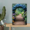 Doorkijk - Bloemen - Hortensia - Pad canvas 2cm klein -sfeer4