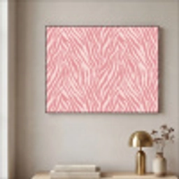 Zebra - Print - Roze Textielframe zwart klein 947 -sfeer2