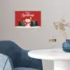 Kerstgroet - Sneeuw - Rood poster papier klein -sfeer3
