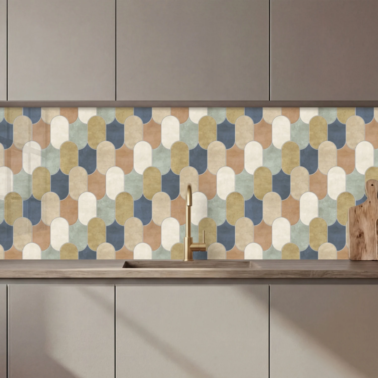 Harmonie - Patroon - Kleurrijk keuken achterwand 2 middel 871 zz_3dshopping