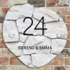 Witte - Natuurstenen - Klassiek Naambord Organisch middel -sfeer10