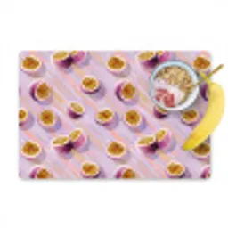 Passievrucht - Tropisch - Paars Placemat vinyl groot 368 -zzzproduct_Kitchenyeah-website