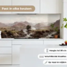 Berglandschap - Meer - Bergen - Vallei - Klassiek keuken achterwand 2 middel -sfeer4_NL