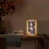 Mona Lisa - Leonardo da Vinci - Bloemen Light Box met kabel (Tafellamp) klein -sfeer4