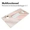 Marmer - Patroon - Pastel - Abstract - Marmerlook - Luxe Muismat XXL klein -sfeer4