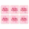 No rain no flowers - Bloem - Roze onderzetter kurk middel -3d