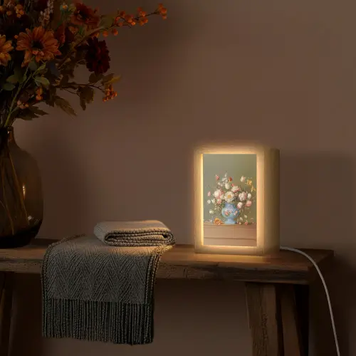 Neutral - Bloemen - Boeket - Vaas Light Box met kabel (Tafellamp) klein -sfeer4