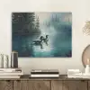 Bos - Water - Eenden - Mistig PET vilt klein -sfeer1