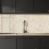 Zebra - Patroon - Beige keuken achterwand 2 middel 871 -sfeer1