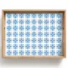 Blauw - Wit - Tegel - Patroon Dienblad Rechthoek middel 911 -z3d_shopping