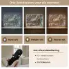 Marmer - Goud - Groen Light Box met batterij (Wandlamp) middel -USP_lichtkleurNL