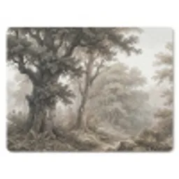 Natuur - Bos - Eik muismat rubber klein -3d