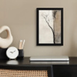 Wabi sabi - Plant - Beige fotolijst zwart zonder passe partout klein -sfeer1