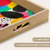 Vormen - Stippen - Kleurrijk Dienblad Rechthoek middel -USP_HandgreepNL