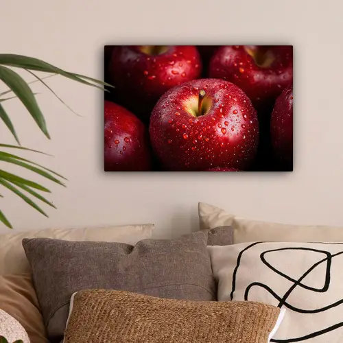 Rood - Appels - Fruit canvas 2cm klein -sfeer1