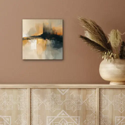 Moderne kunst - Abstract - Zwart aluminium wit klein -sfeer4