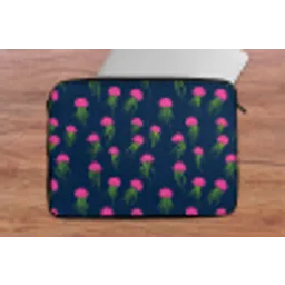 Kwallen - Diepzee - Neon laptophoes neopreen klein 279 -tafel