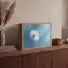 Paardenbloem - Wind - Blauw Light Box met batterij (Wandlamp) middel -sfeer2