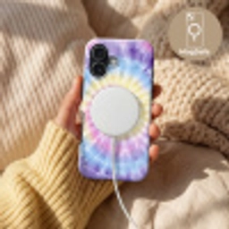 Spiraal - Tie dye - Pasteltinten Toughcase MagSafe Apple iPhone 17 klein -USP_MagsafeV