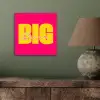 Dream big - Roze - Geel - Minimalistisch aluminium wit klein -sfeer2