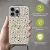 Terrazzo - Patroon - Groen Hoesje iPhone 16 Pro Max met koord klein 804 -sfeer2_NL