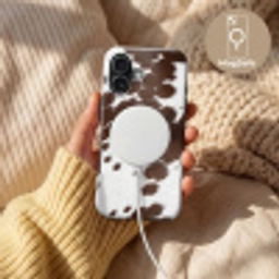 Koeienhuid - Klassiek - Bruin Toughcase MagSafe Apple iPhone 17 klein -USP_MagsafeV
