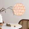 Zee - Dieren - Roze - Zeepaardje Wandcirkel kunststof plaat 5mm dik klein 188 -sfeer4