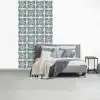 Dessin - Tegel - Blauw fotobehang vinyl groot 64 -slaapkamer