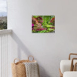 Kleurrijke Japanse tuin tuinposter los doek klein -sfeer8