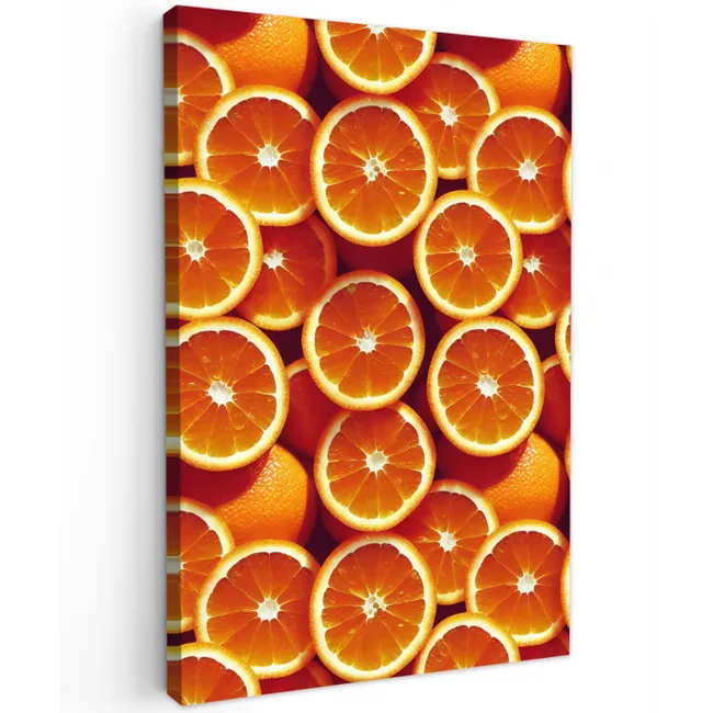 Sinaasappels - Oranje - Gesneden Tuinposter op houten frame 2 cm dik klein 841 -3d