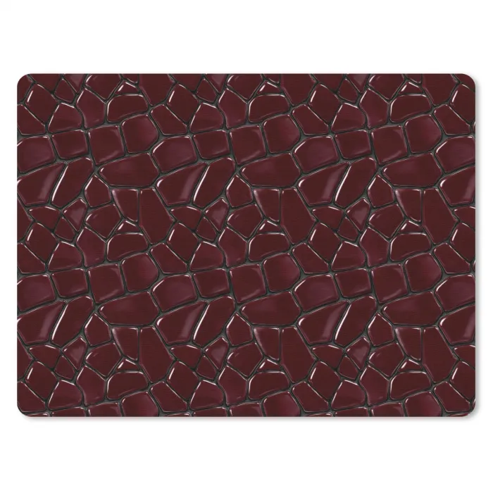 Mozaïek - Tegel - Bordeauxrood muismat rubber klein 262 -3d